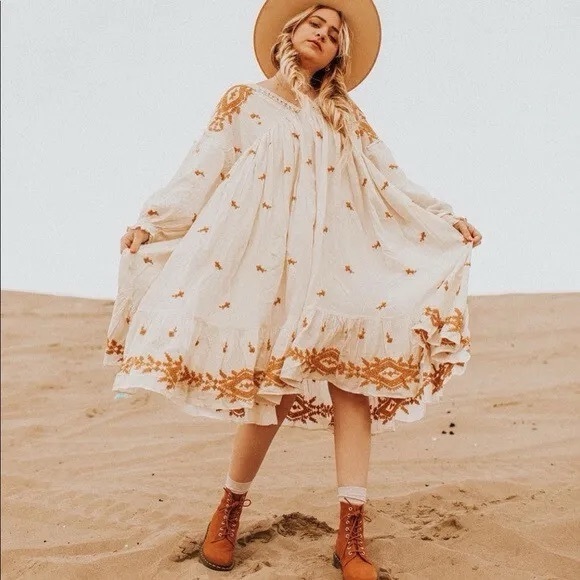 Free people Lavender Fields Midi Dress - Picture 1 of 4